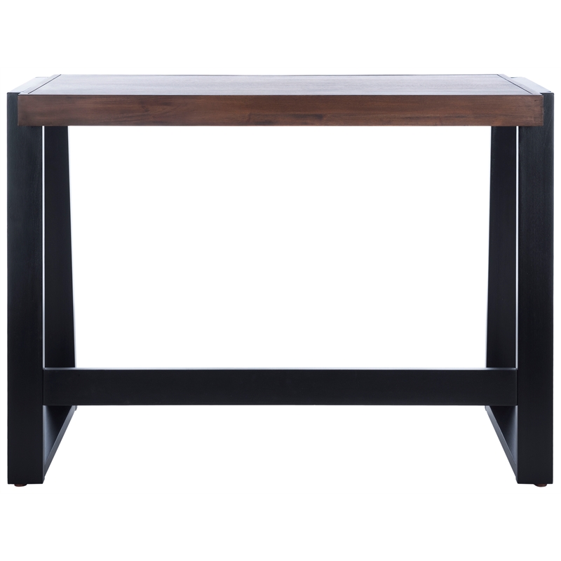 Safavieh Dennings Wood Desk in Walnut / Black