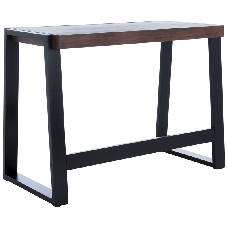 Safavieh Dennings Wood Desk in Walnut / Black