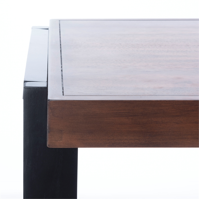 Safavieh Dennings Wood Desk in Walnut / Black