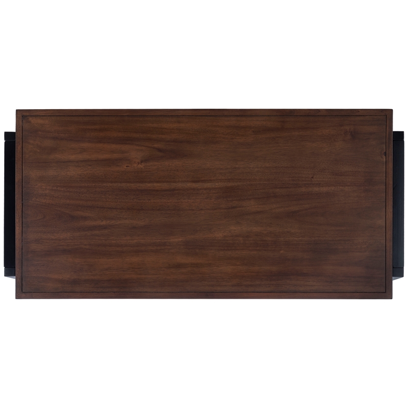 Safavieh Dennings Wood Desk in Walnut / Black
