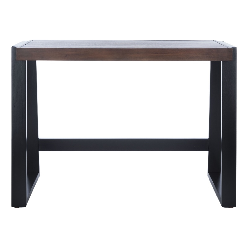 Safavieh Dennings Wood Desk in Walnut / Black
