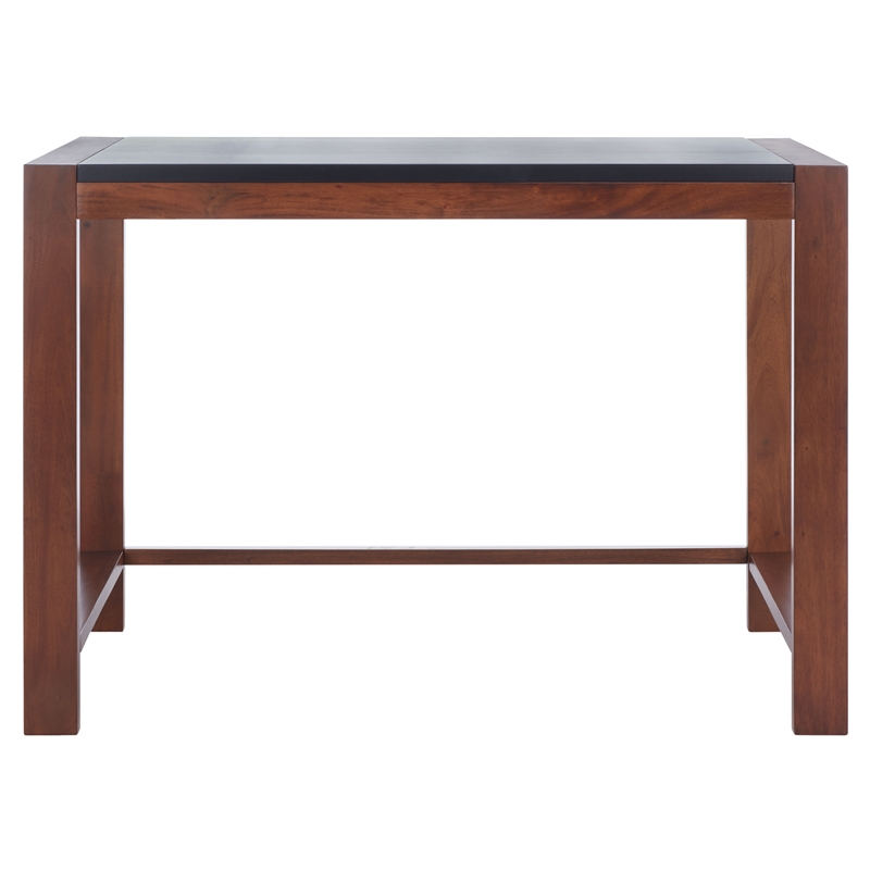 Safavieh Halleck Wood Desk in Black / Brown