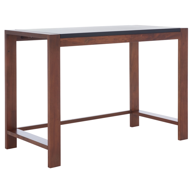Safavieh Halleck Wood Desk in Black / Brown
