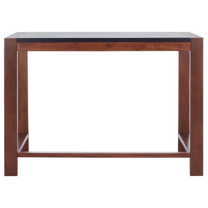 Safavieh Halleck Wood Desk in Black / Brown