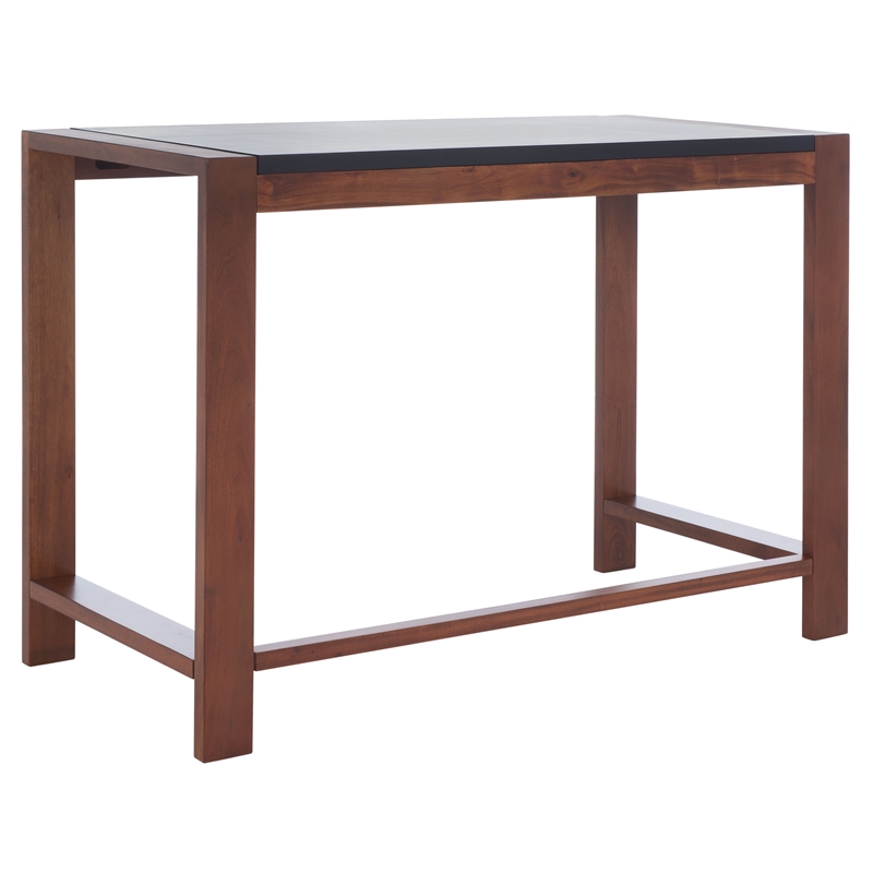 Safavieh Halleck Wood Desk in Black / Brown