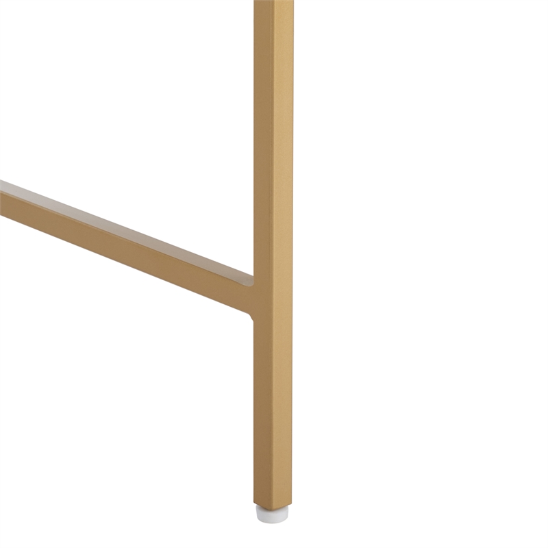 Safavieh Cass Wood Desk  in White / Gold