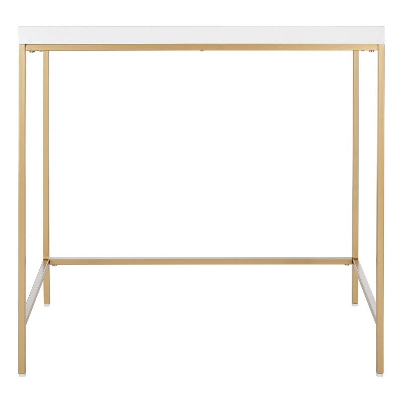 Safavieh Cass Wood Desk  in White / Gold