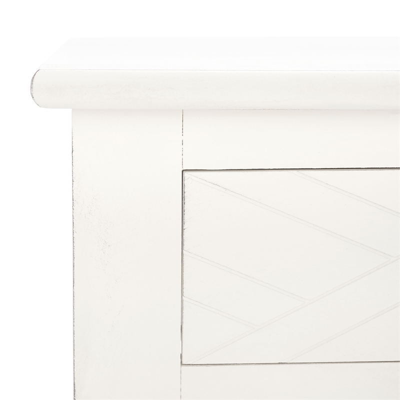 Safavieh Mckinlee 2 Drawer Wood Desk  in White