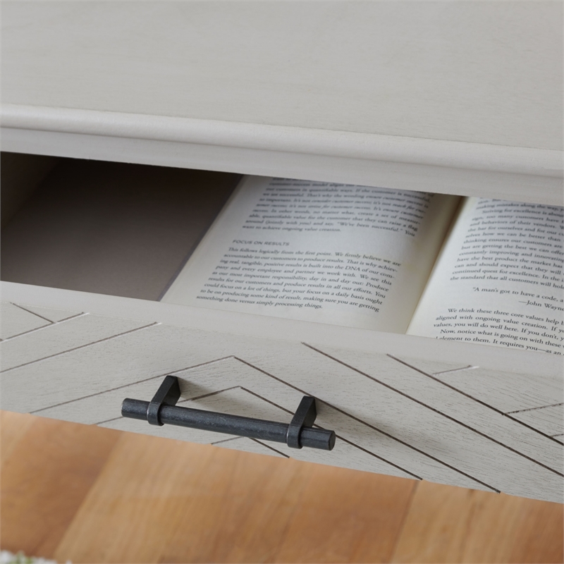 Safavieh Mckinlee 2 Drawer Wood Desk in Taupe