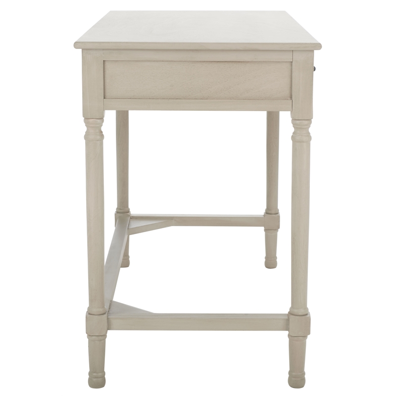 Safavieh Mckinlee 2 Drawer Wood Desk in Taupe