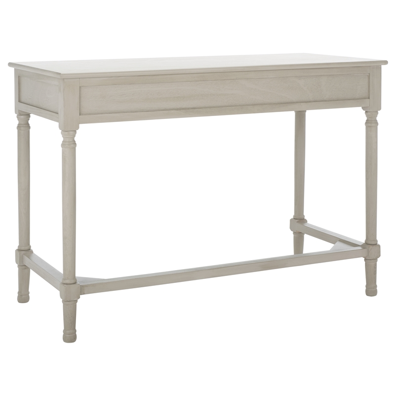 Safavieh Mckinlee 2 Drawer Wood Desk in Taupe