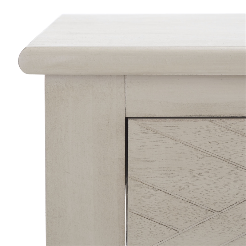 Safavieh Mckinlee 2 Drawer Wood Desk in Taupe