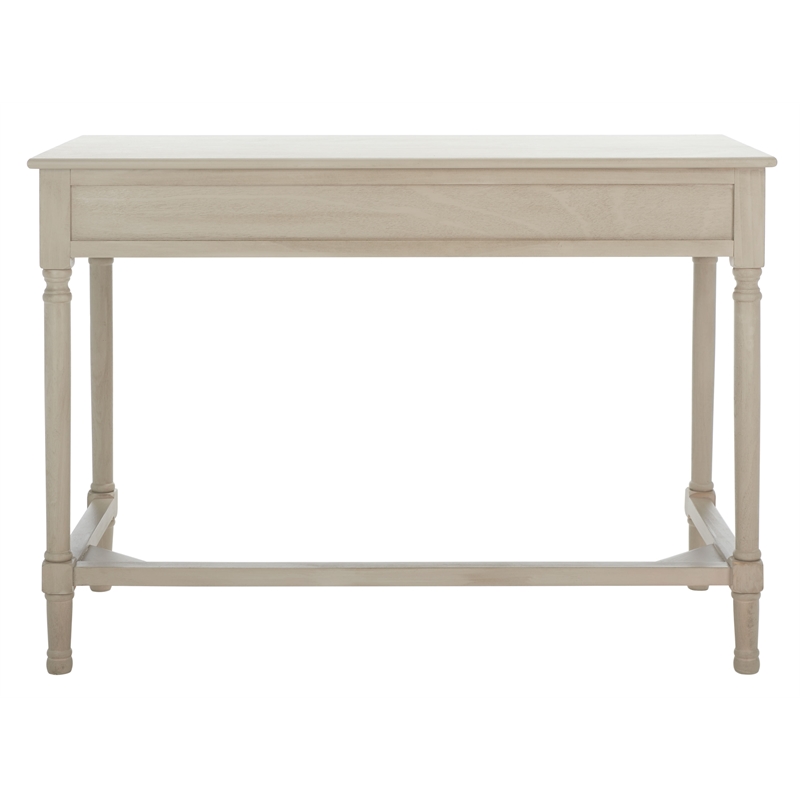 Safavieh Mckinlee 2 Drawer Wood Desk in Taupe