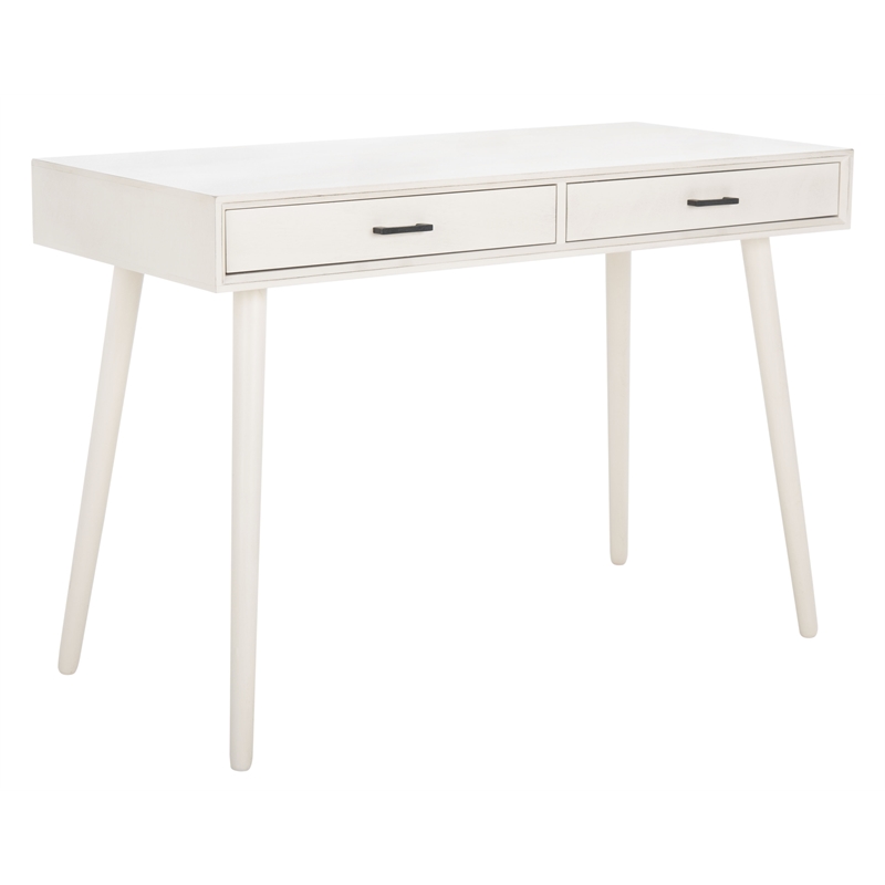 Safavieh O'Dwyer 2 Drawer Wood Desk in White