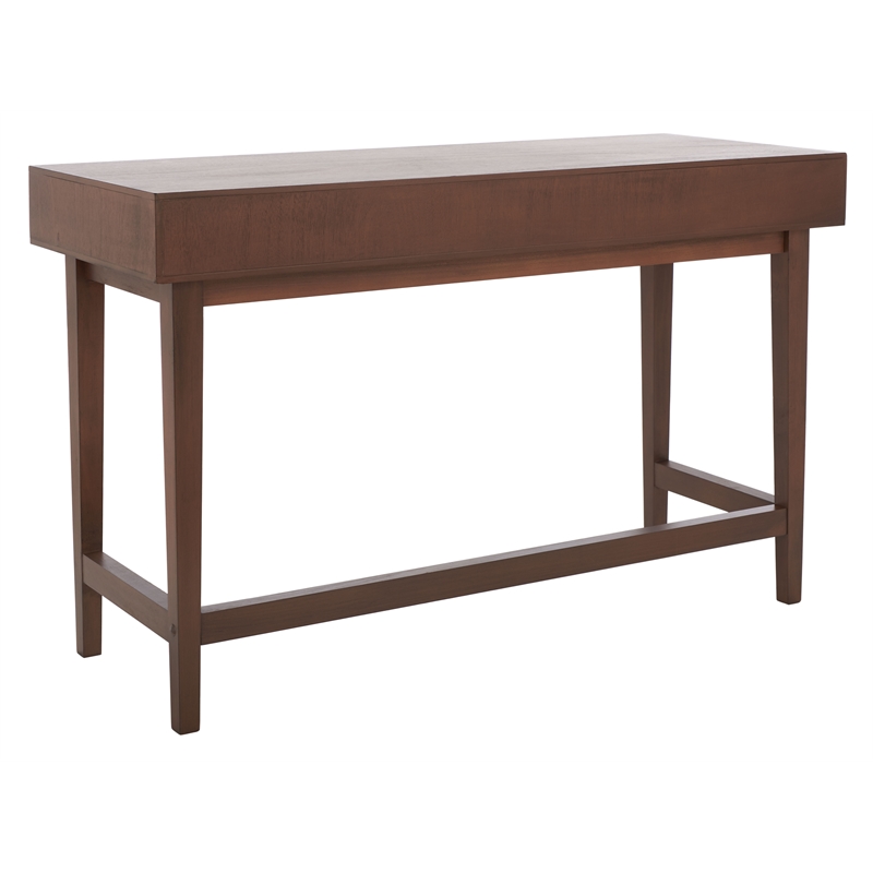 Safavieh Hawthorn 3 Drawer Wood Desk in Brown