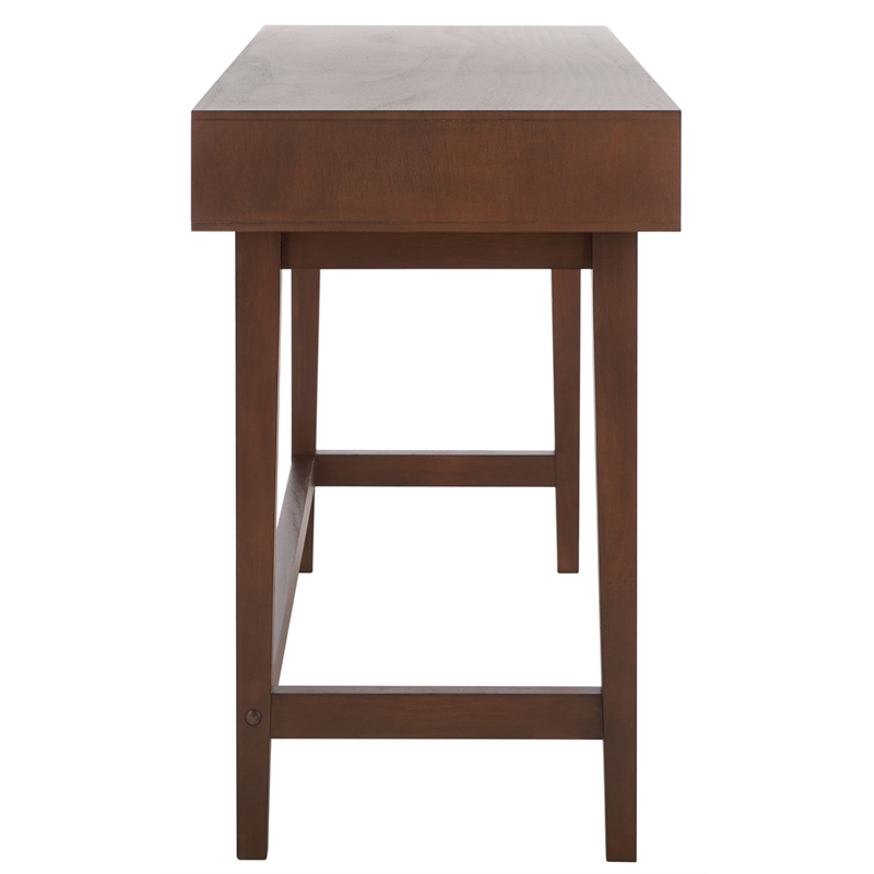 Safavieh Hawthorn 3 Drawer Wood Desk in Brown