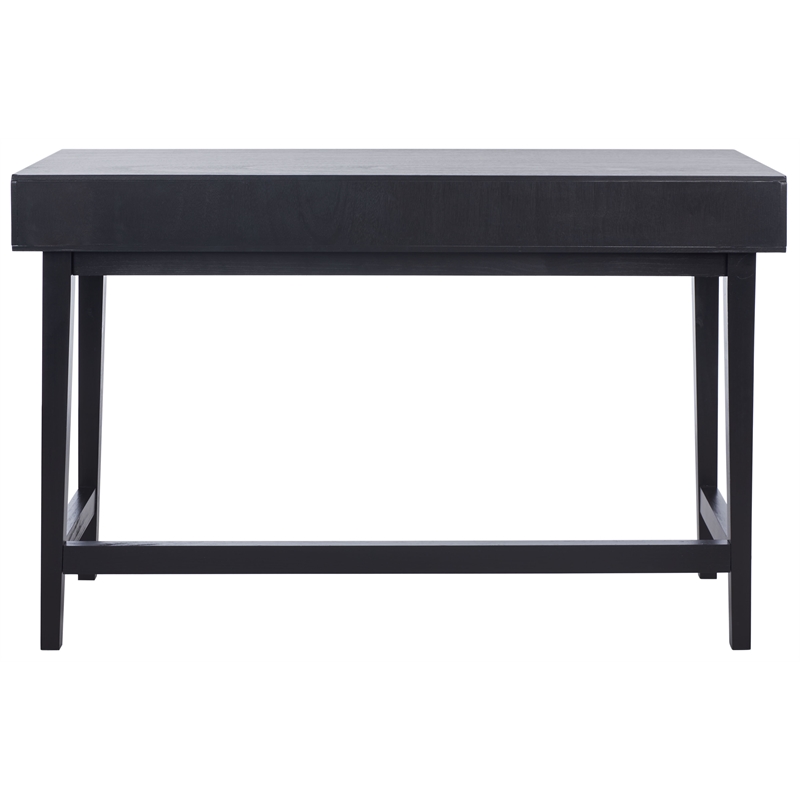 Safavieh Hawthorn 3 Drawer Wood Desk in Black