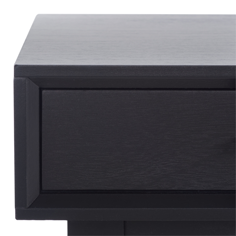 Safavieh Hawthorn 3 Drawer Wood Desk in Black