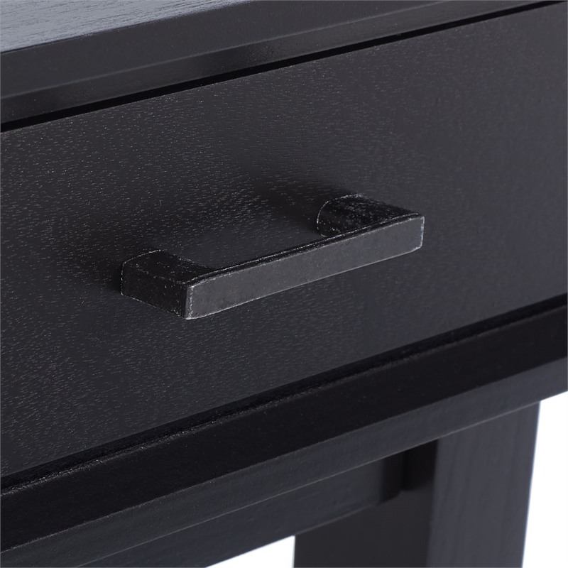 Safavieh Hawthorn 3 Drawer Wood Desk in Black