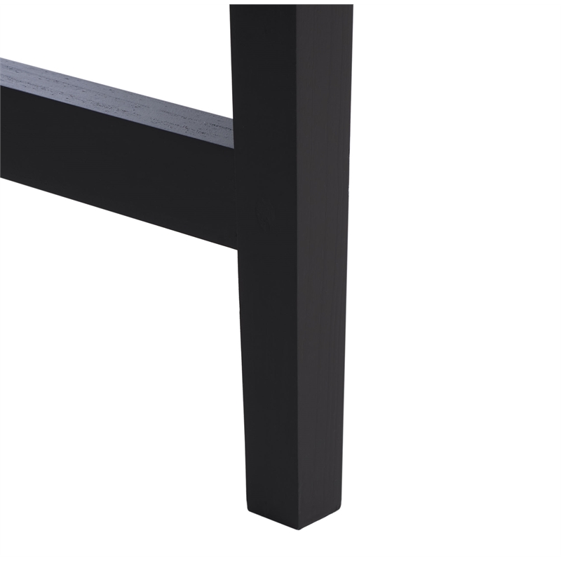 Safavieh Hawthorn 3 Drawer Wood Desk in Black