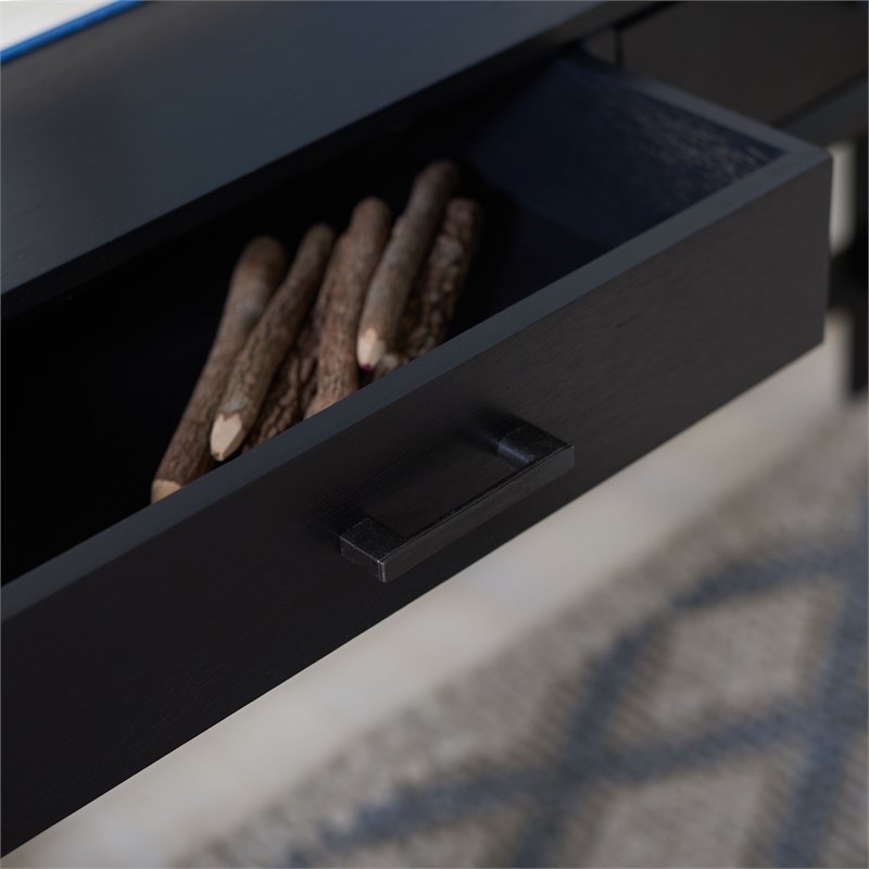 Safavieh Hawthorn 3 Drawer Wood Desk in Black