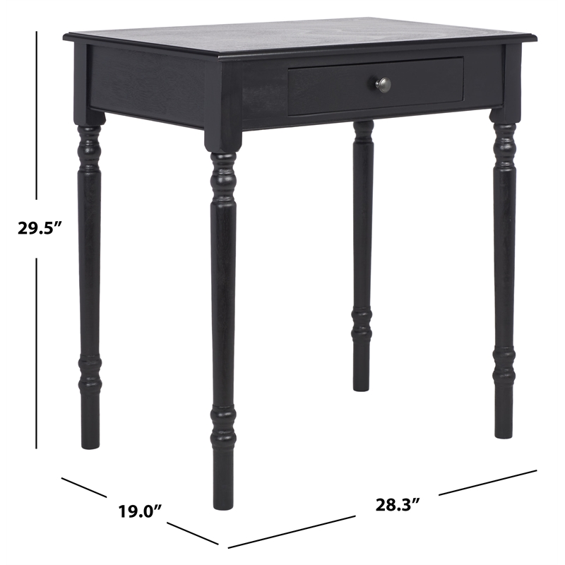Safavieh Arina 1 Drawer Wood Desk  in Black