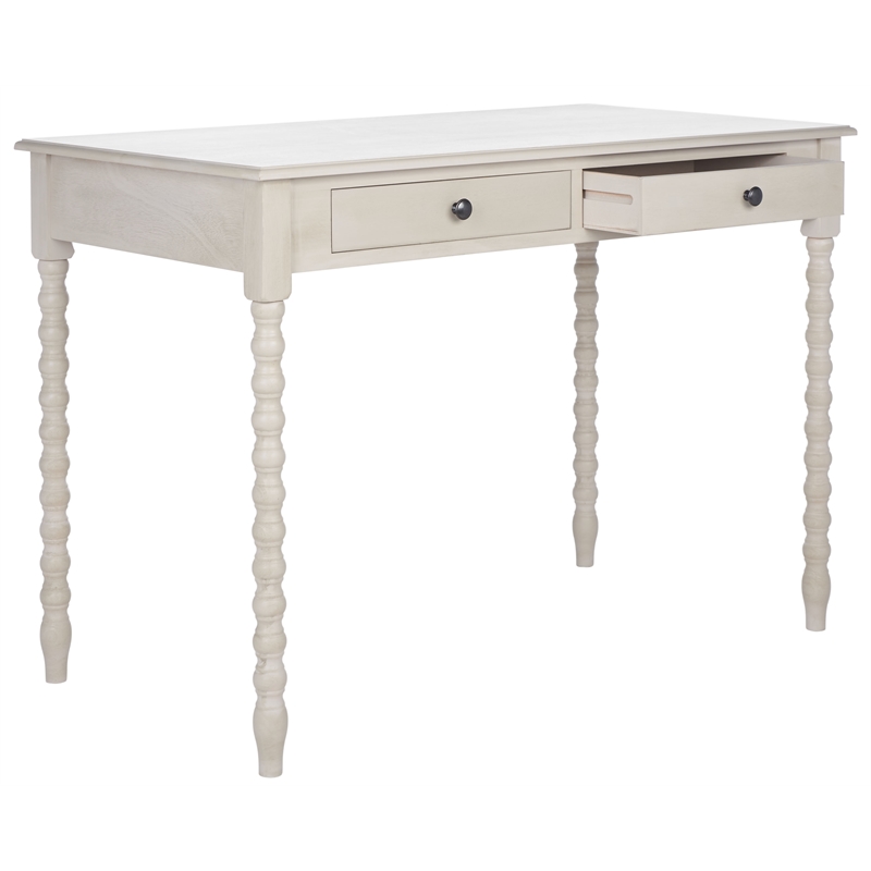 Safavieh O' Mara 2 Drawer Wood Desk  in Taupe
