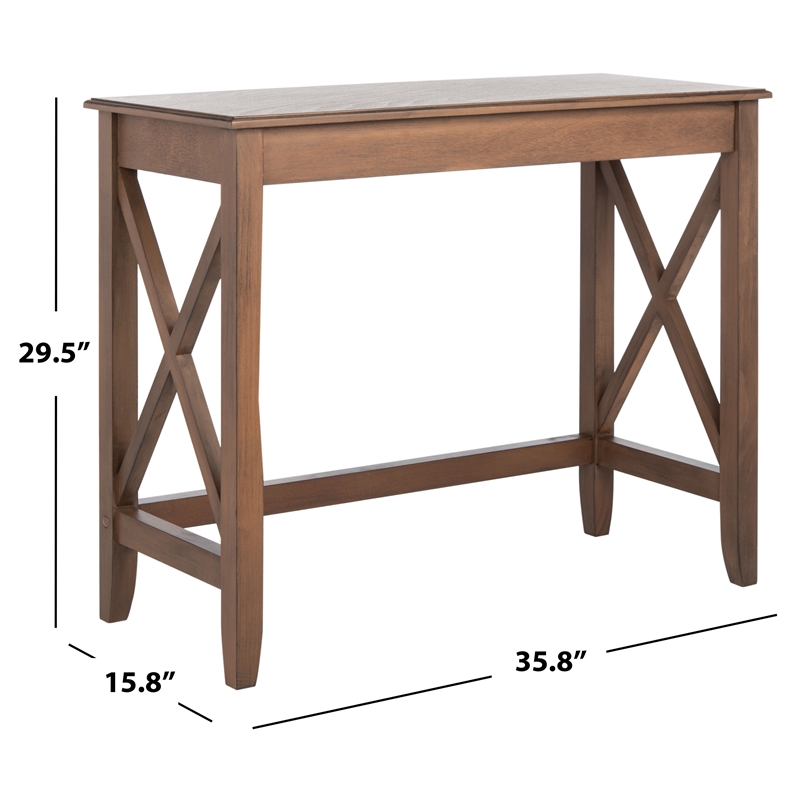 Safavieh Kaytee Wood Desk in Brown