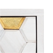 Safavieh Raveena Wood and Metal Desk in White  / Brass