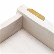Safavieh Raveena Wood and Metal Desk in White  / Brass