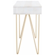 Safavieh Raveena Wood and Metal Desk in White  / Brass