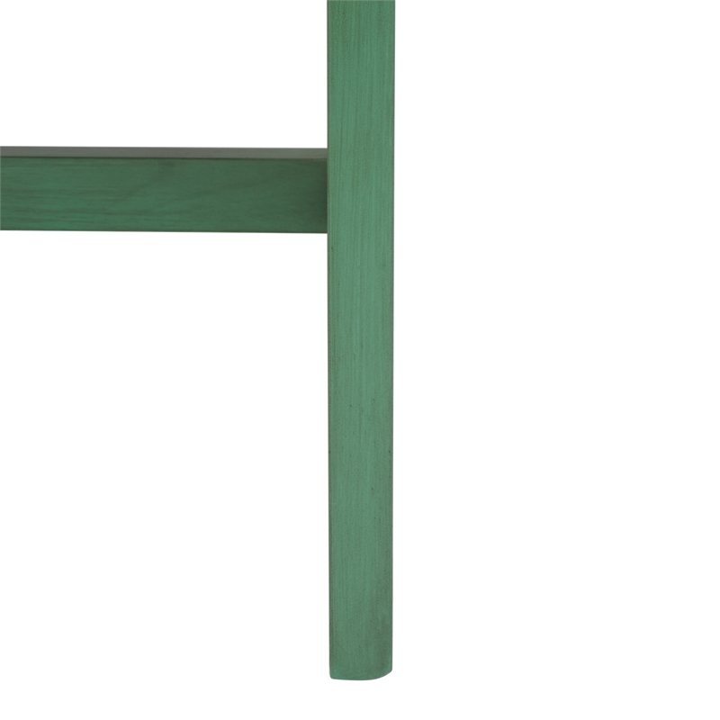 Safavieh Esther 2 Drawer Iron and Wood Desk  in Turquoise