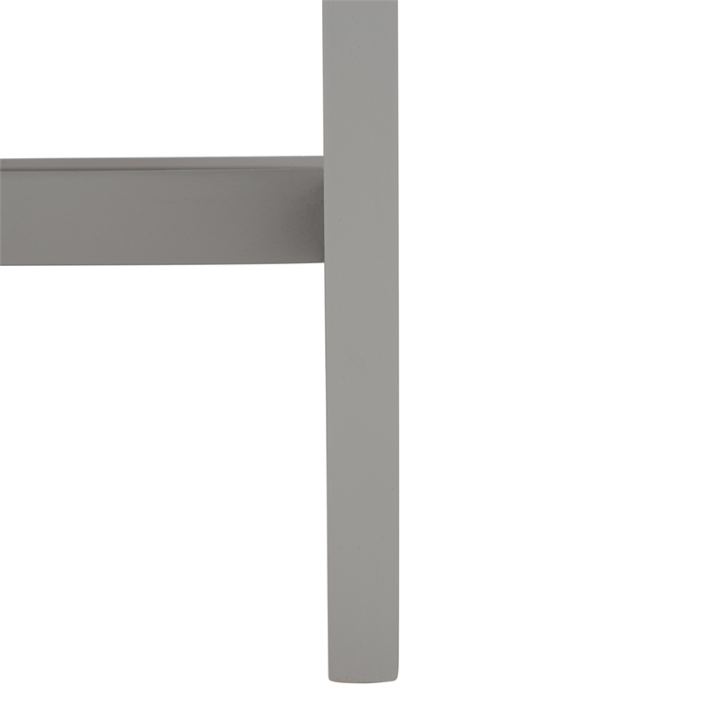 Safavieh Esther 2 Drawer Iron and Wood Desk in Gray