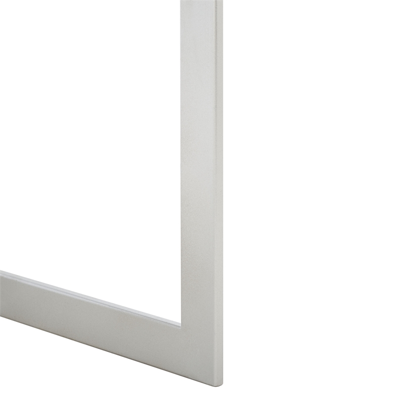 Safavieh Enzo 2 Drawer Wood Mirrored Desk in Silver / Mirror