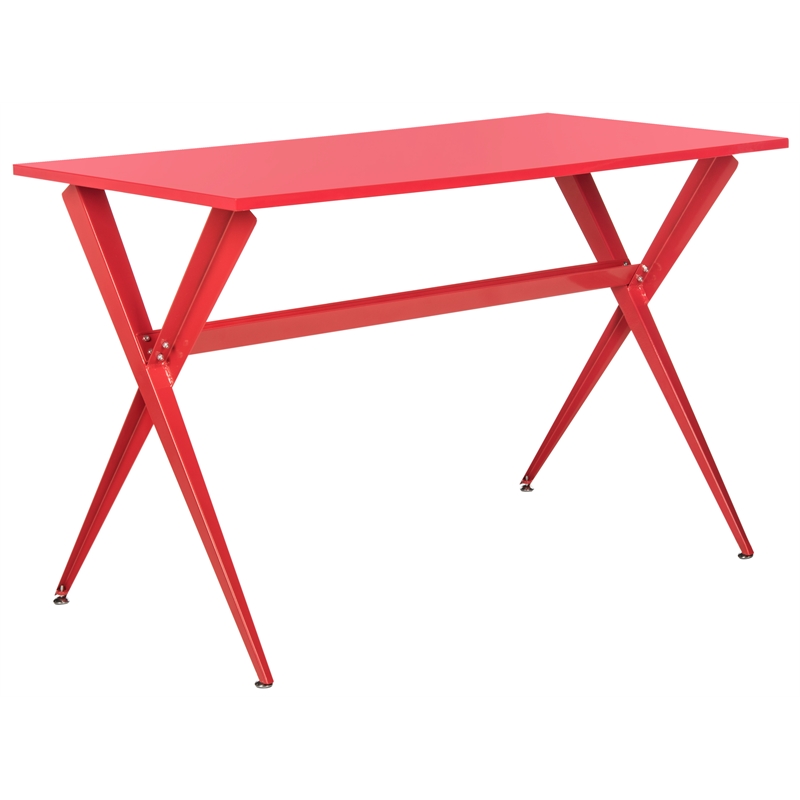 Safavieh Chapman Wood and Iron Desk in Red
