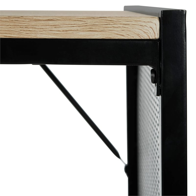 Safavieh Aba Wood and Iron Writing Desk in Black