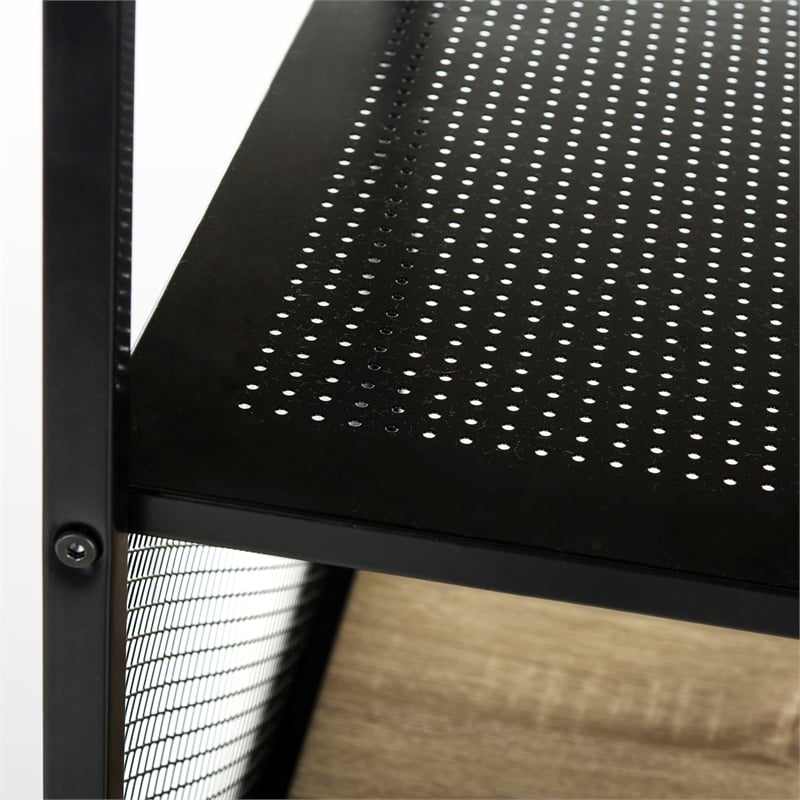 Safavieh Aba Wood and Iron Writing Desk in Black