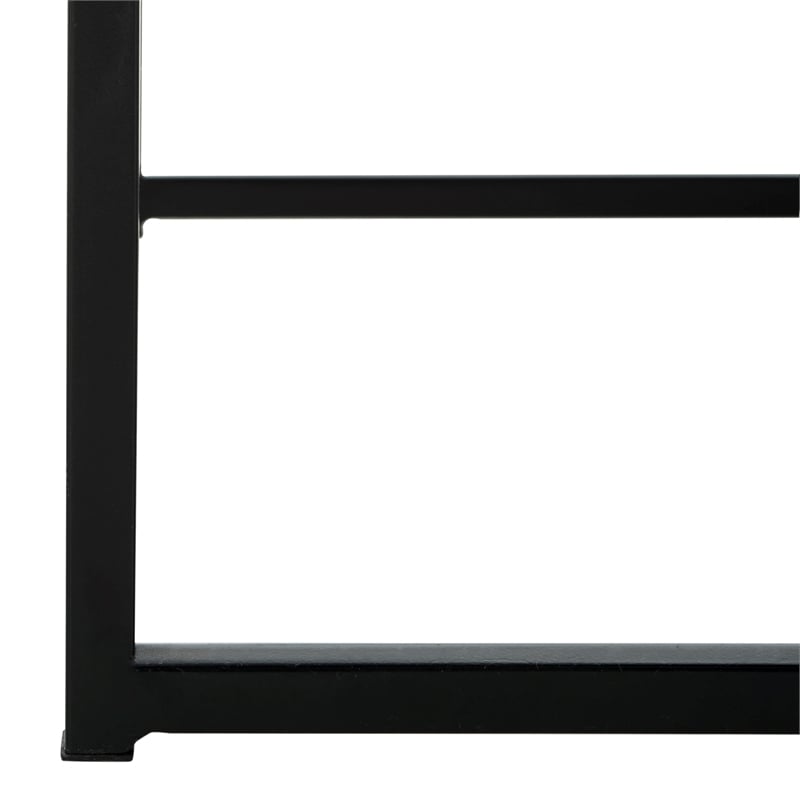 Safavieh Aba Wood and Iron Writing Desk in Black