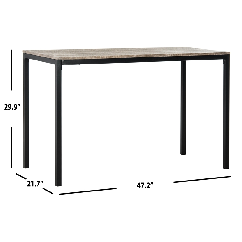 Safavieh Janison Wood Desk in Brown / Brown