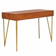 Safavieh Pine Wood Two Drawer Desk in Natural