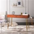 Safavieh Pine Wood Two Drawer Desk in Natural
