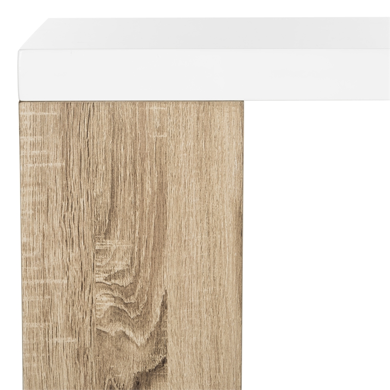 Safavieh Carlene Wood Desk in White / Oak