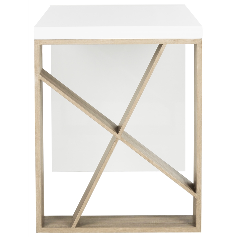 Safavieh Carlene Wood Desk in White / Oak