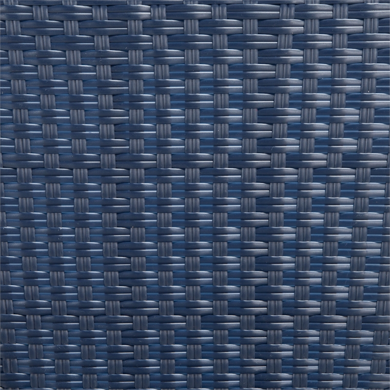 Safavieh Barrow Aluminum Side Chair in Navy