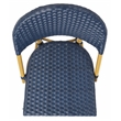 Safavieh Barrow Aluminum Side Chair in Navy