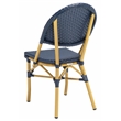 Safavieh Barrow Aluminum Side Chair in Navy
