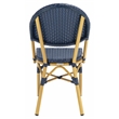 Safavieh Barrow Aluminum Side Chair in Navy