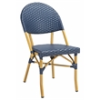 Safavieh Barrow Aluminum Side Chair in Navy