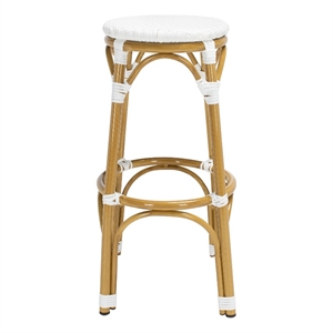 Safavieh Kipnuk Aluminum Barstool in White