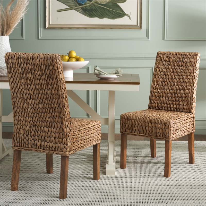 Safavieh Sanibel Wood Side Chair  in Brown / Brown